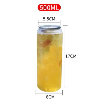 Impression des boîtes de boisson en plastique libres du logo 500ml 6CM BPA