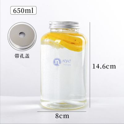 650ML vident 14.6CM Juice Bottles jetable transparent