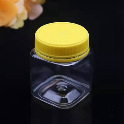 conteneur en plastique Amber Honey Jar d'épice de 200ml 320ml 400ml