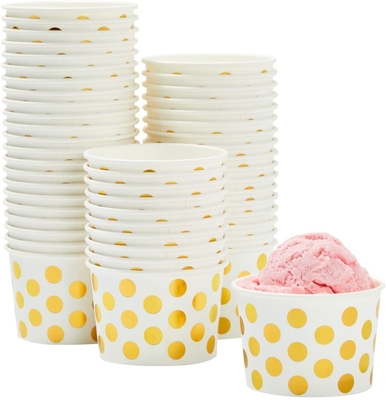 Cuvettes de empaquetage de crème glacée de 200ml 350ml 500ml de boîte de papier de crème glacée