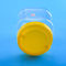 Pots en plastique carrés libres de couvercle à visser de BPA 1450ml 131mm