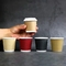 La coutume isolée chaude jetable de tasse de papier a imprimé les tasses de papier de chocolat de café