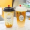 la tasse froide des boissons 360ml avec le couvercle U forment les tasses jetables en plastique