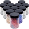 Pots cosmétiques vides clairs avec des couvercles 4 onces en vrac des pots en plastique de couvercle à visser