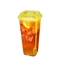 Tasses en plastique jetables de place avec le logo fait sur commande de tasse de thé de bulle des couvercles 22oz
