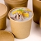 Conteneur de papier de soupe à catégorie comestible avec l'emballage de soupe à bol de soupe à couvercle