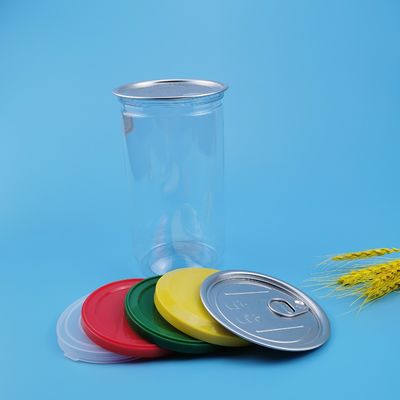 Boîtes en plastique ouvertes faciles rondes claires de nourriture du miel 750ML