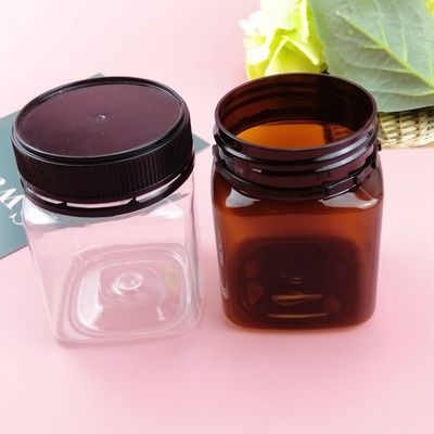 Catégorie comestible de bouche de cachetage de couverture de pot en plastique large d'Amber Honey 200ml