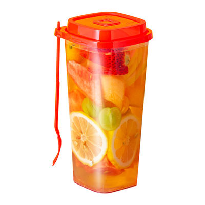 Tasses en plastique de la bulle pp de la place 24Oz 500ml Boba à mur unique