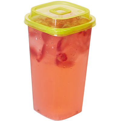 Tasses en plastique de la bulle pp de la place 24Oz 500ml Boba à mur unique